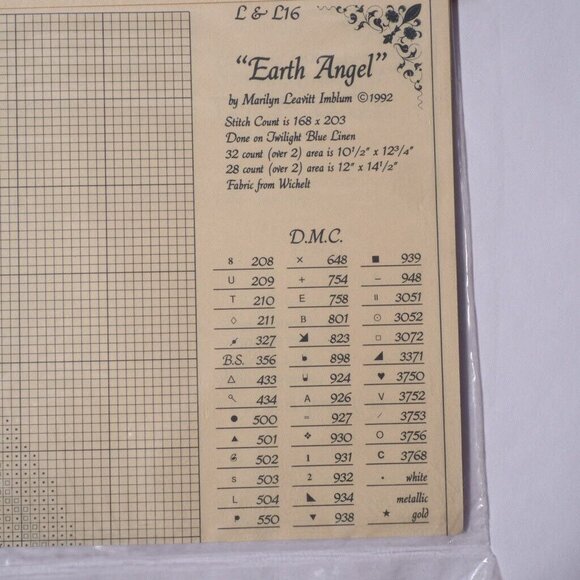 Lavender & Lace "Earth Angel" Victorian Cross Stitch Kit L16 - Picture 4 of 4